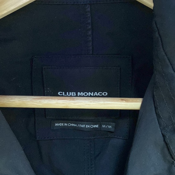 Club Monaco Black Trenchcoat - Picture 2 of 4